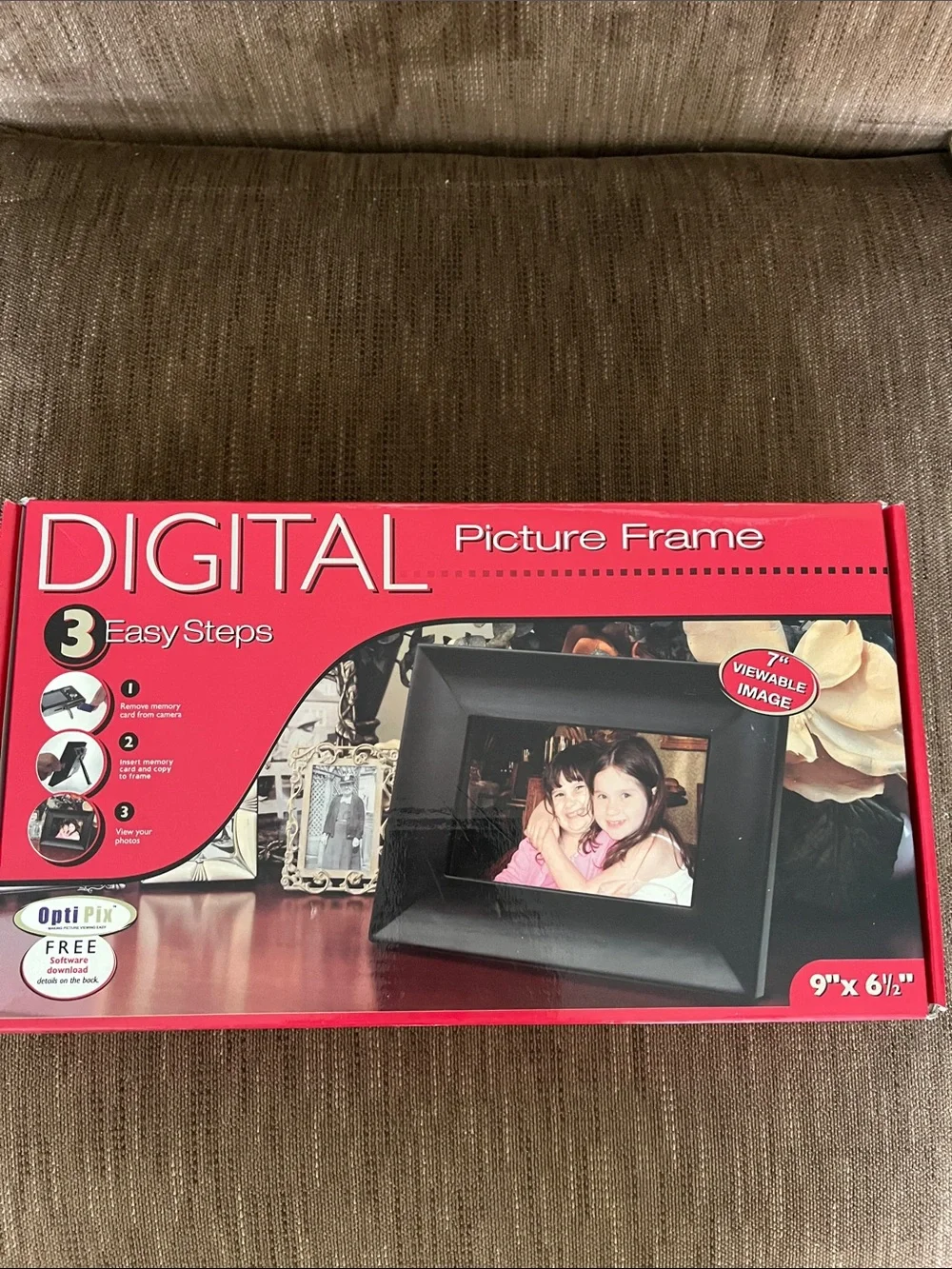 Digital Picture Frame in Red Box - Home Accents